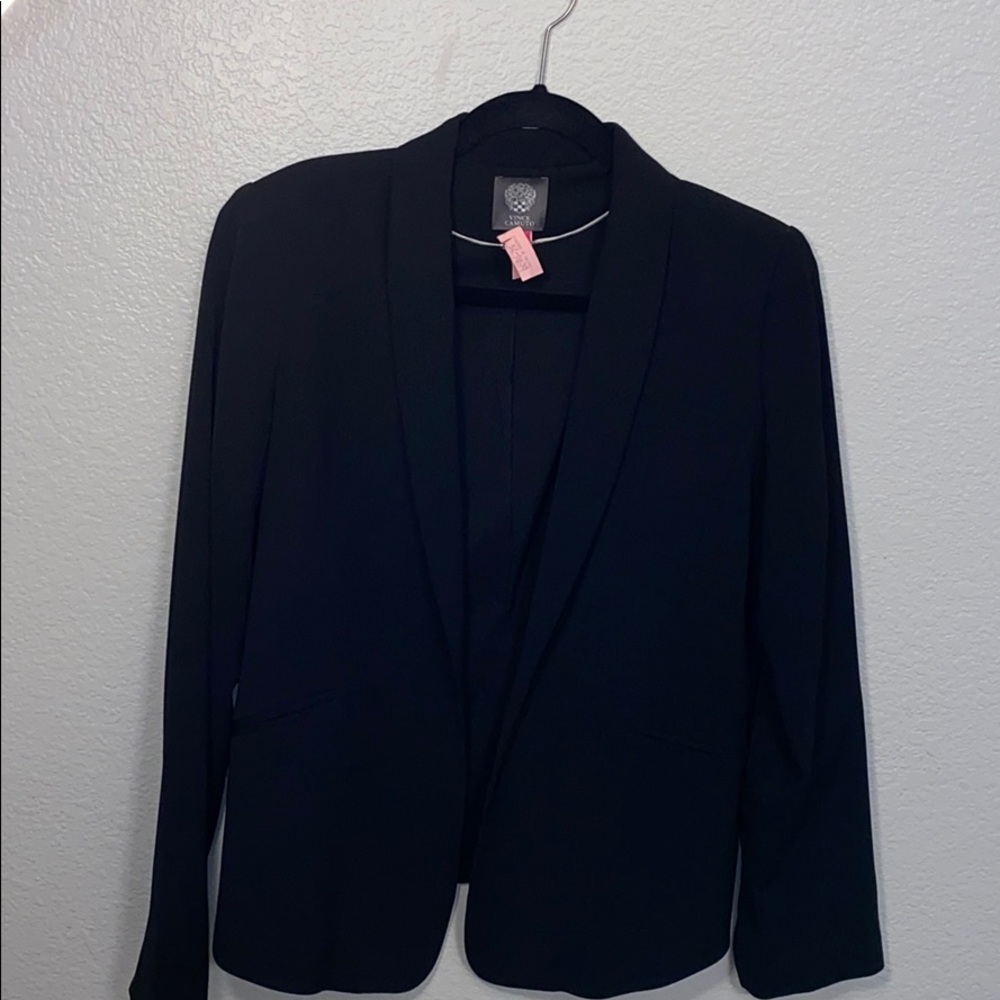 Vince Canuto Textured Open-Front Blazer - Picture 2 of 5